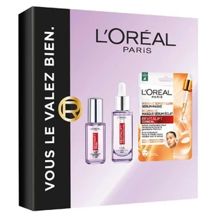 L'Oréal Paris Revitalift Anti-Aging Routine Set and its Radiance Sheet Mask