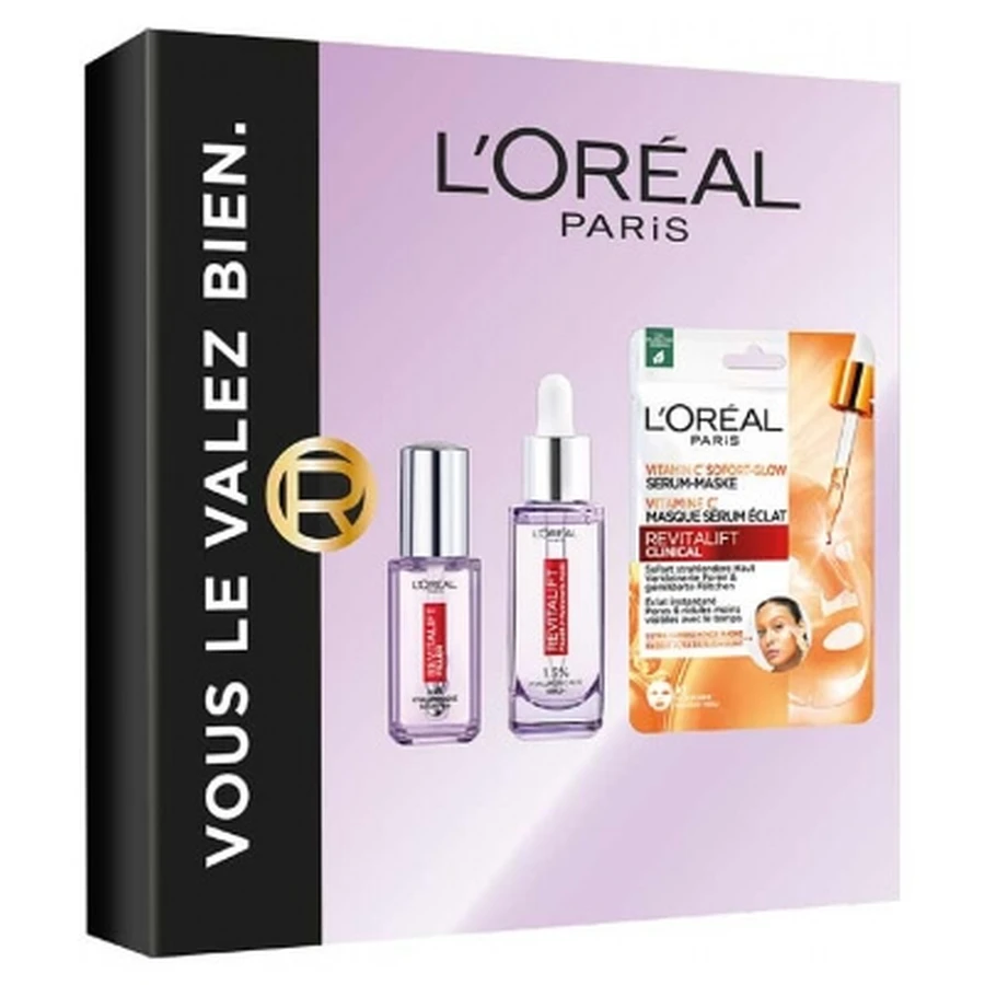 L'Oréal Paris Revitalift Anti-Aging Routine Set and its Radiance Sheet Mask
