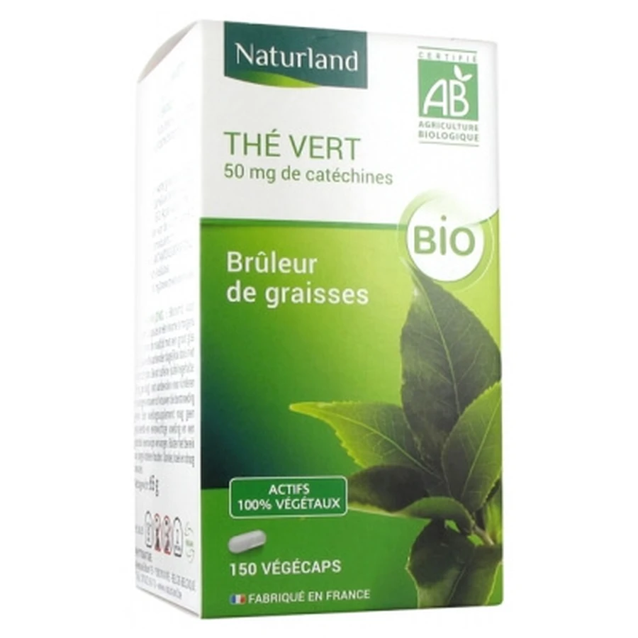 Naturland Thé Vert Bio 150 Végécaps