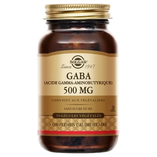 Solgar GABA 500 mg, 50 vegetarische capsules
