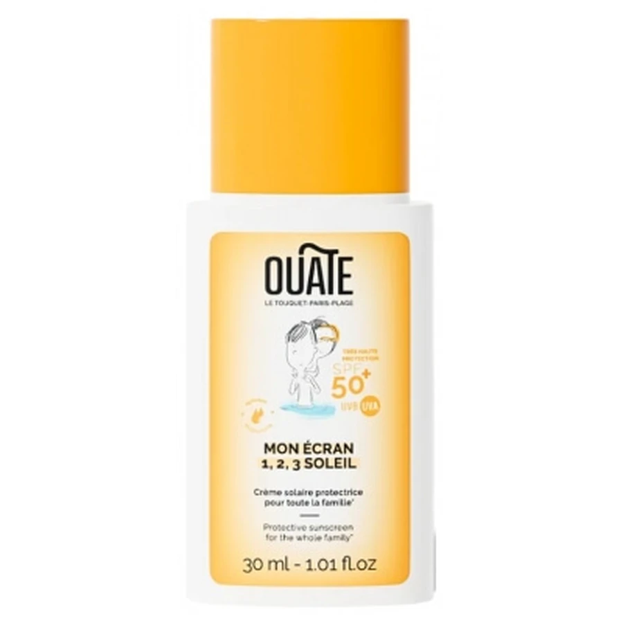 Mon Écran 1,2,3 Soleil SPF 50+ Discos de algodón, 30 ml