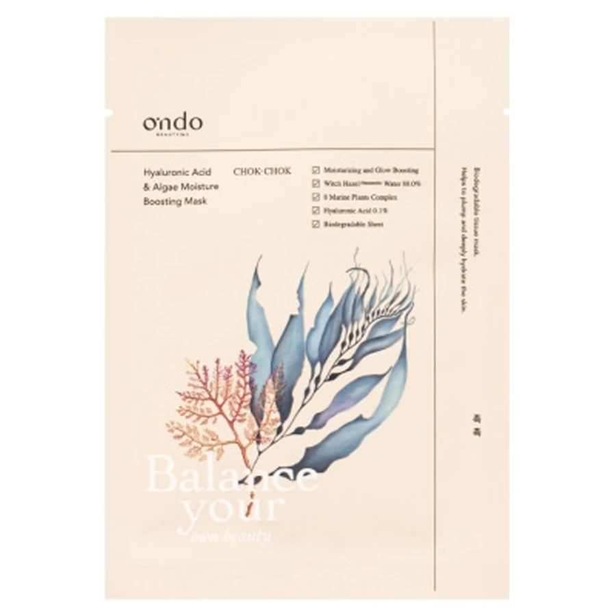 Ondo Beauty 36.5 Hyaluronic Acid & Algae Moisture Boostong Mask 25 g