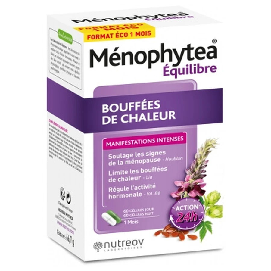 Nutreov Ménophytea Balance Hot Flashes 120 Capsules