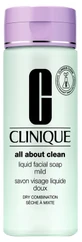 Clinique Gentle Liquid Facial Soap for Dry to Combination Skin, 200 ml