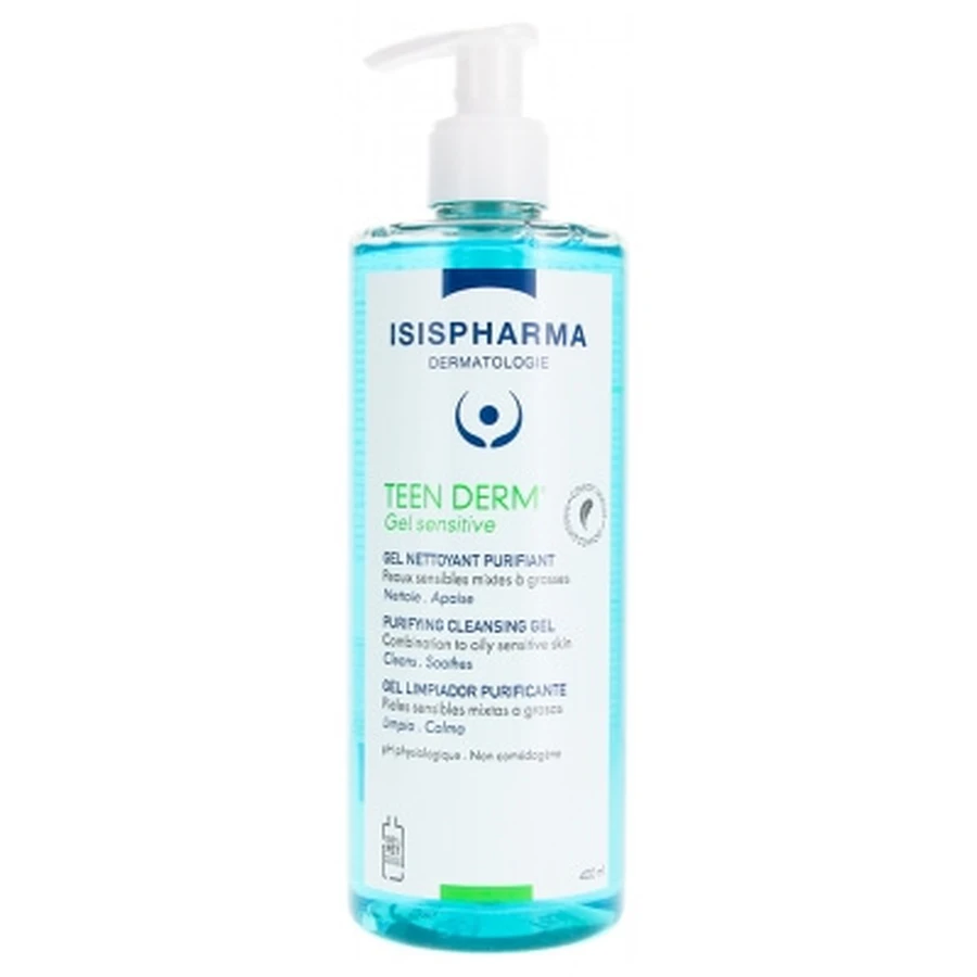 Isispharma Teen Derm Gel Sensitive Nettoyant Purifiant 400 ml