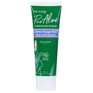 Pur Aloé Cremă de noapte bio pentru față cu hidratare intensă 50 ml