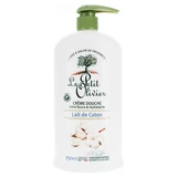 Le Petit Olivier, crema de ducha con leche de algodón, extra suave e hidratante, 750 ml