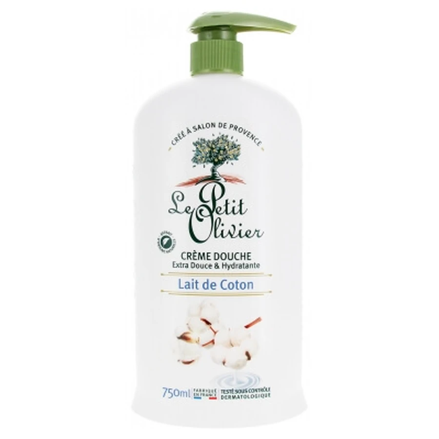 Le Petit Olivier Extra sanfte & feuchtigkeitsspendende Duschcreme mit Baumwollmilch 750 ml