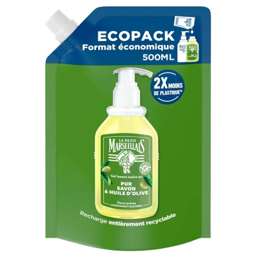 Le Petit Marseillais Pure Soap & Olive Oil Hand Wash Eco-Refill 500 ml