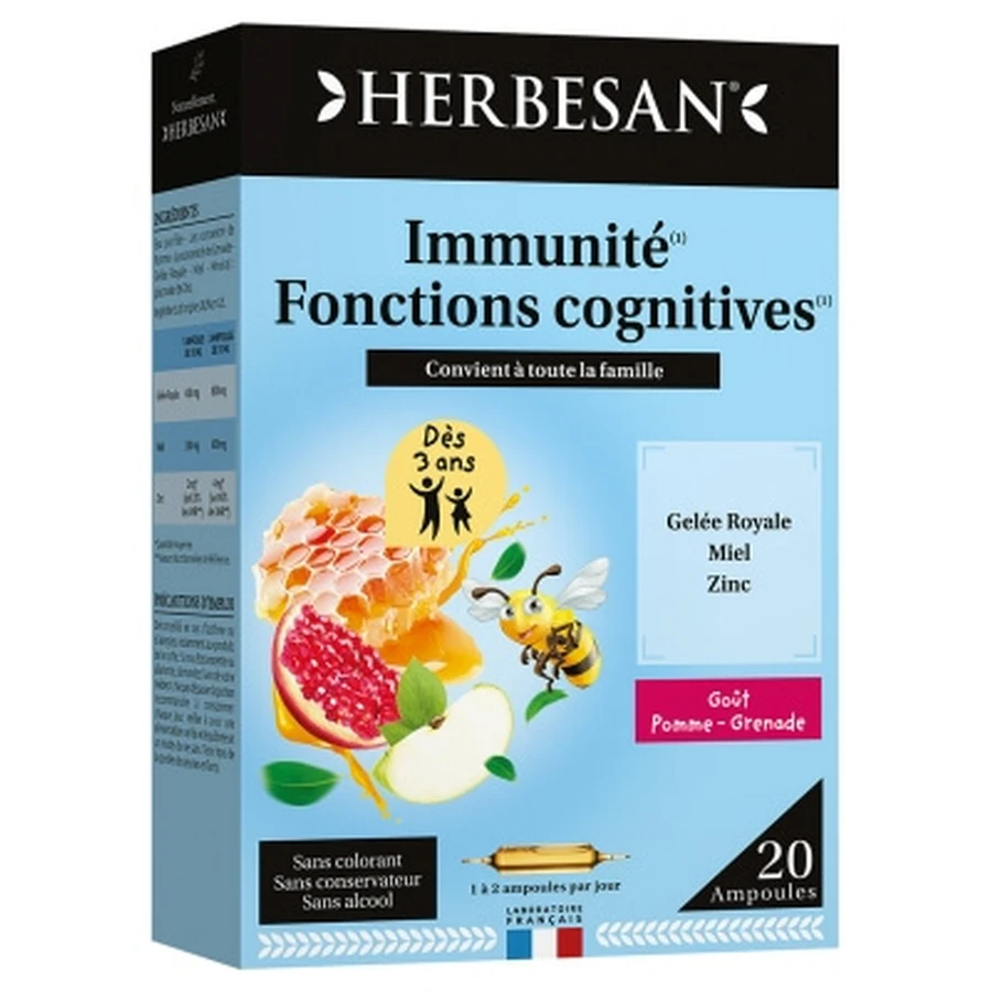 Herbesan Immunity & Cognitive Function 20 Ampoules