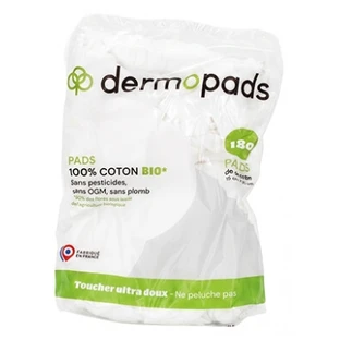 Dermopads – Rechteckige Pads aus Bio-Baumwolle, 180 Stück