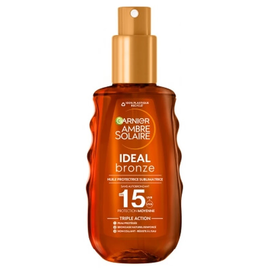 Garnier Ambre Solaire Ideal Bronze Protective and Enhancing Oil SPF 15, 150 ml