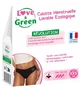 Love &amp; Green Washable Menstrual Panties, Black, Normal Flow