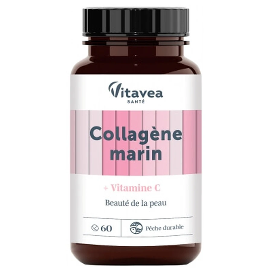 Vitavea Meereskollagen + Vitamin C für schöne Haut, 60 Tabletten