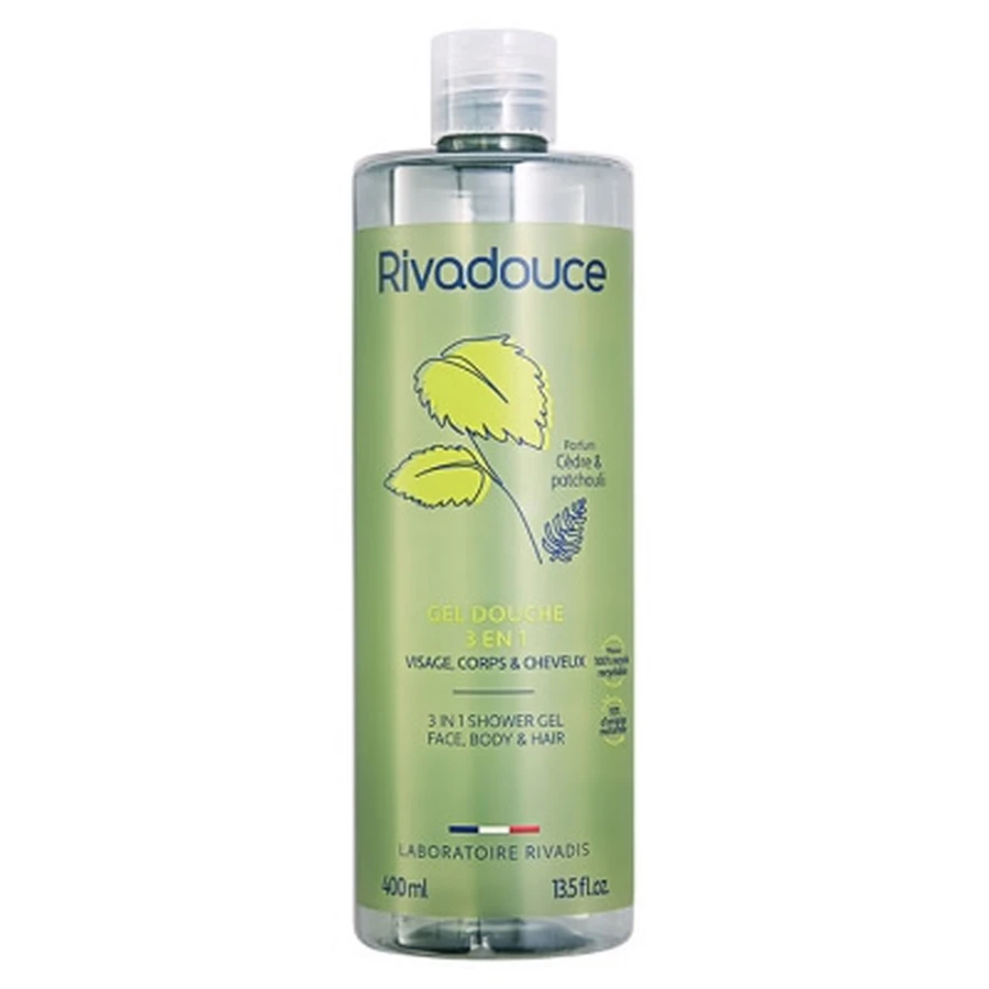 Rivadouce Gel Douche 3en1 Cèdre & Patchouli 400 ml