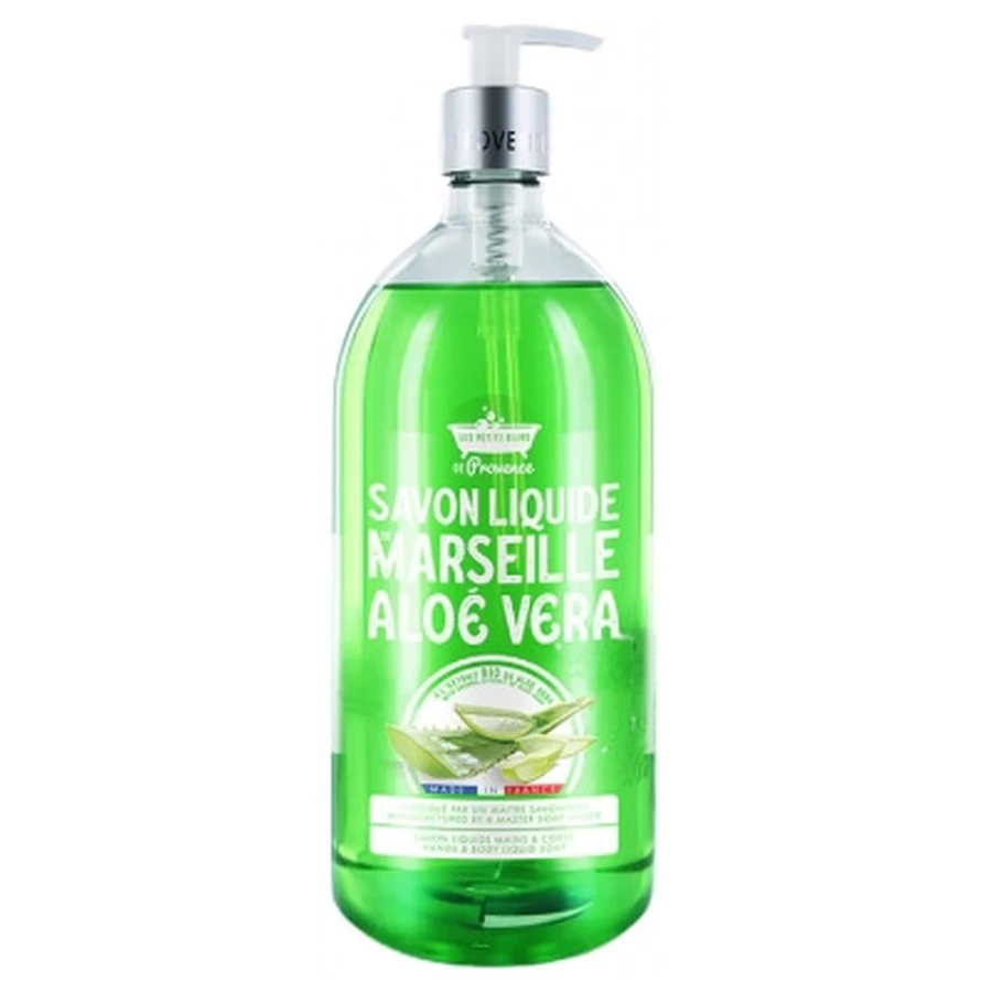Jabón de Marsella «Les Petits Bains de Provence» con aloe vera, 1 L