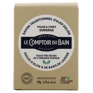 Le Comptoir du Bain Traditional Aleppo Bar Soap, 190 g
