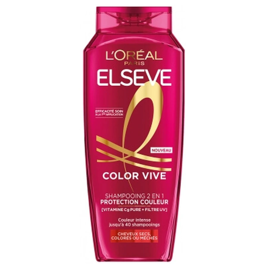 L'Oréal Paris Elseve Color Vive 2-in-1-Shampoo zum Schutz der Haarfarbe, 250 ml