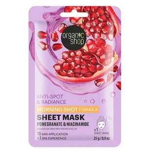 Organic Shop Morning Shot Masque en Tissu Anti-Taches & Éclat