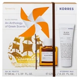 Korres Eau de Toilette Black Pepper 50 ml + Baume Après Rasage Black Pepper 125 ml