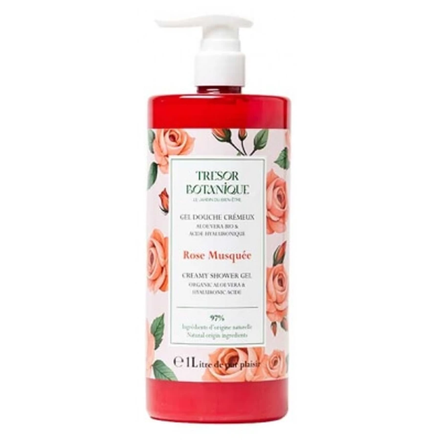 Gel de ducha cremoso de rosa mosqueta Trésor Botanique, 1 L