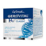 Gerovital H3 Classic Crema nutritiva antiedad de noche, 50 ml, Farmec
