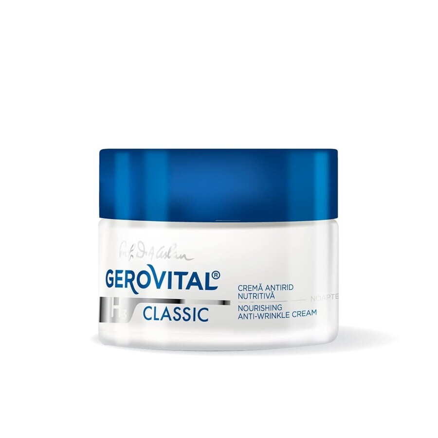 Gerovital H3 Classic Anti-Rimpel Voedende Nachtcrème, 50 ml, Farmec