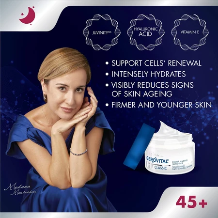 Gerovital H3 Classic Crema nutritiva antiedad de noche, 50 ml