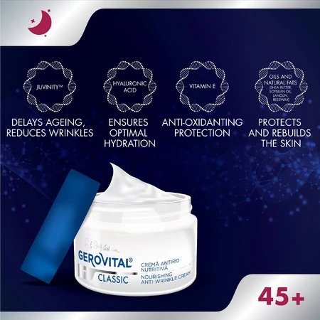 Gerovital H3 Classic Crema nutritiva antiedad de noche, 50 ml