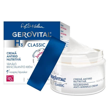 Gerovital H3 Classic Crema nutritiva antiedad de noche, 50 ml