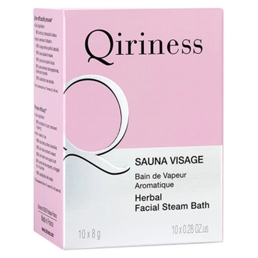 Qiriness gezichtssauna met aromatisch stoombad, 10 steentjes à 8 g