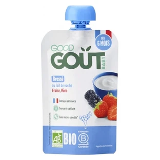 Good Goût Brassé Fraise Mûre dès 6 Mois Bio 90 g