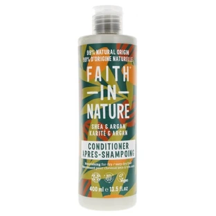 Acondicionador de Faith In Nature con manteca de karité y aceite de argán para cabello seco a muy seco, 400 ml