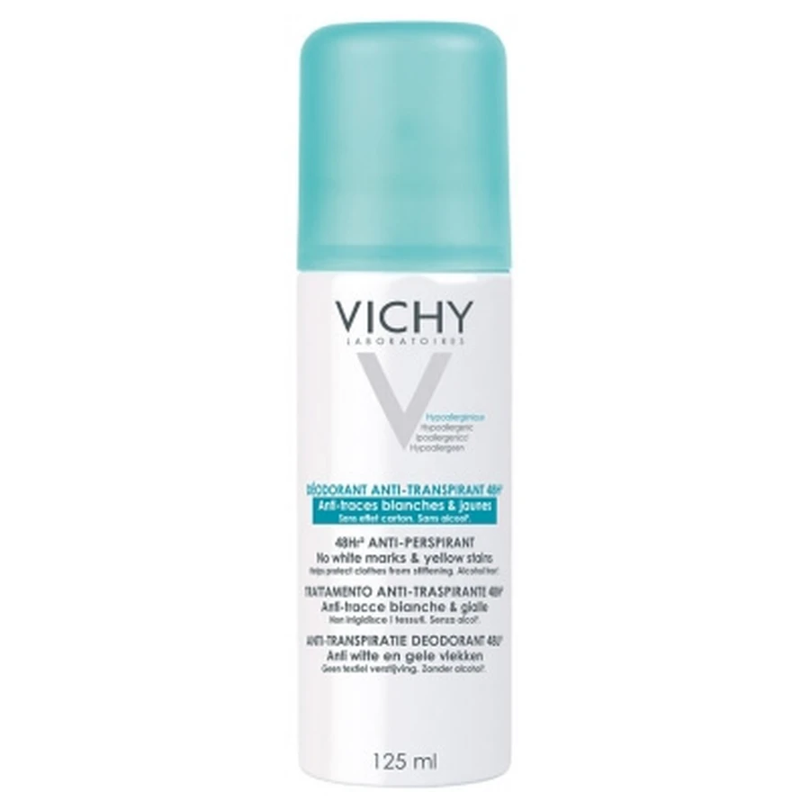 Vichy 48-uurs anti-transpirant, vlekvrije deodorant in spuitbus, 125 ml