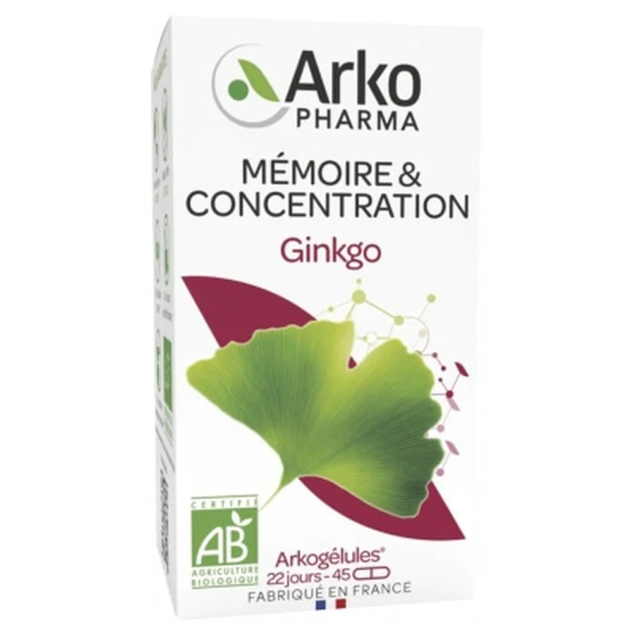 Arkopharma Arkogélules Ginkgo Bio 45 Gélules