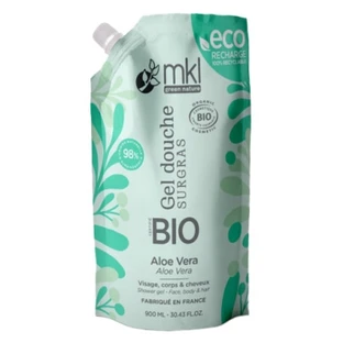 MKL Green Nature Aloe Vera Ultra-Feuchtigkeitsspendendes Duschgel, Bio-Nachfüllpackung, 900 ml