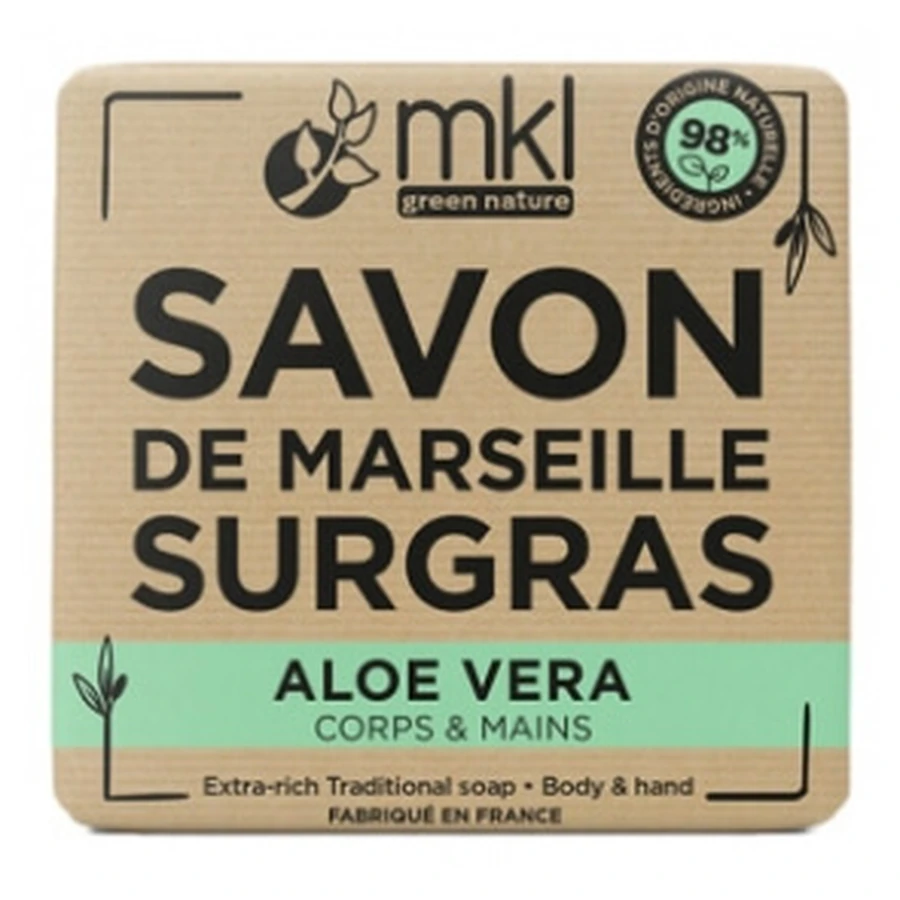 MKL Green Nature Aloë Vera Superhydraterende Marseillezeep, 100 g