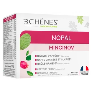 Les 3 Chênes Nopal Mincinov, 60 comprimidos