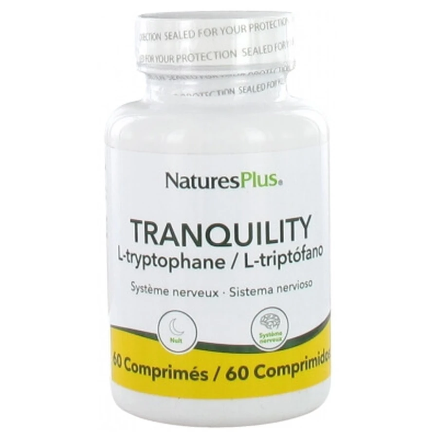 Natures Plus Tranquility L-Tryptophane 60 Comprimés