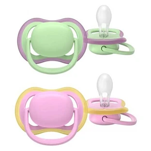 Avent Ultra Air 2 Plain Orthodontic Pacifiers, 6–18 Months