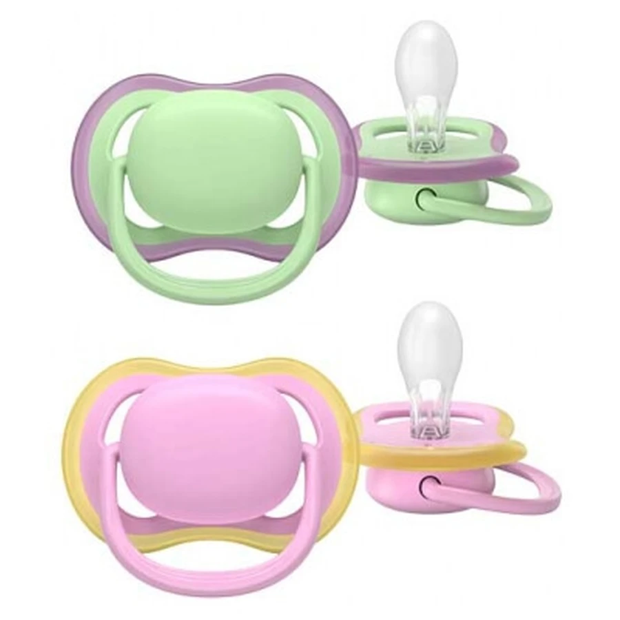 Avent Ultra Air 2 Plain Orthodontic Pacifiers, 6–18 Months