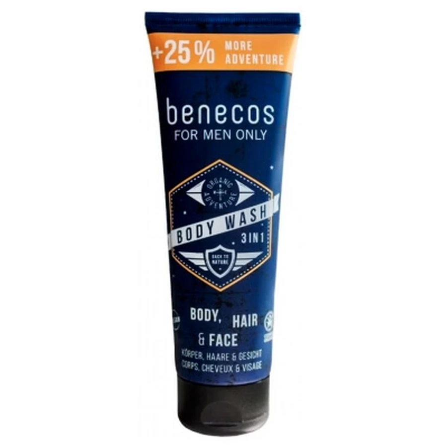 Benecos For Men Only Bio-3-in-1-Duschgel, 250 ml