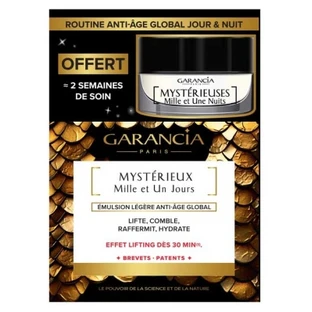 Garancia „Mysterious Thousand and One Days“ Anti-Aging-Tagesemulsion 30 ml + „Mysterious Thousand and One Nights“ Anti-Aging-Nachtcreme 10 ml (Geschenk)