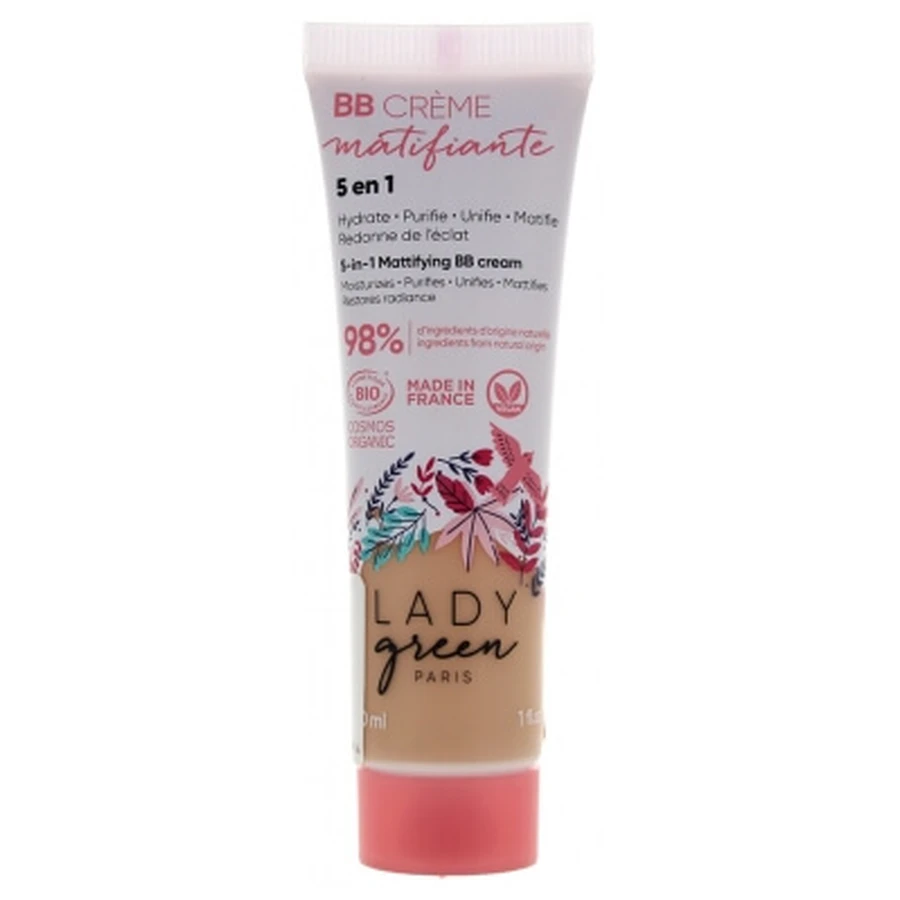 Lady Green 5-in-1 Organic Mattifying BB Cream 30 ml