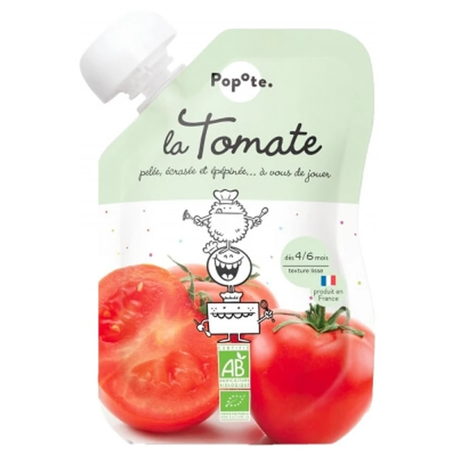 Popote Gourde La Tomate Purée Dès 4/6 Mois Bio 120 g