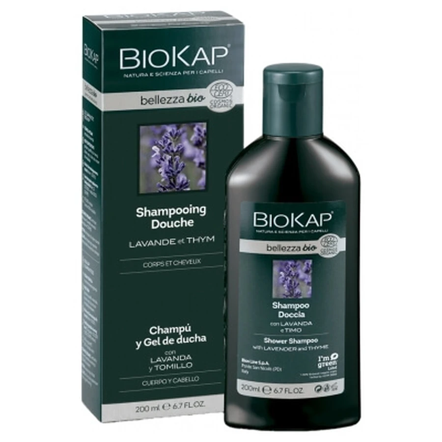 Champú y gel de baño ecológico Biokap Bellezza, 200 ml