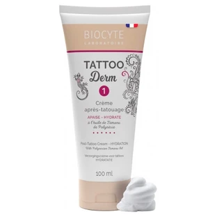 Crema para después del tatuaje Biocyte Tattoo Derm 1: calma e hidrata, 100 ml