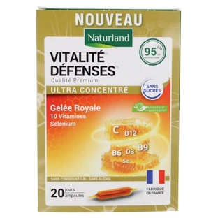 Naturland Vitality Immune Support, 20 ampollas