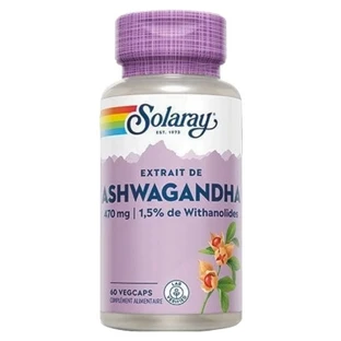 Solaray Ashwagandha 60 Vegetarian Capsules