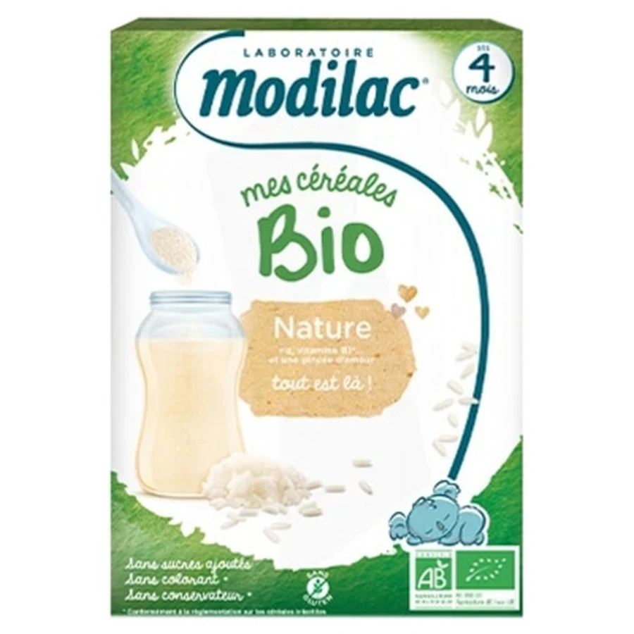 Modilac Mes Céréales Bio Dès 4 Mois Nature 250 g